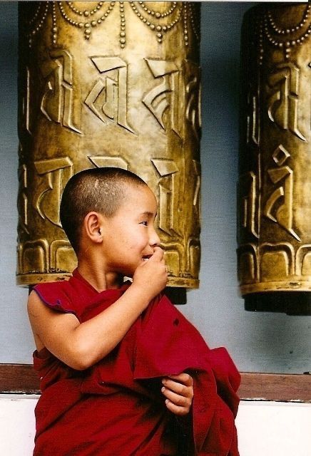 Playful Young Monk